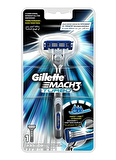 Gillette Mach 3 Turbo 3 Bıçaklı Tüm Cilt Tipleri İçin Manuel Tıraş Makinesi 